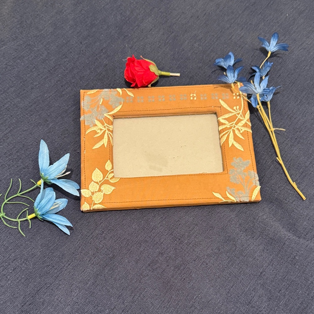 Floral Orange Photo Frame